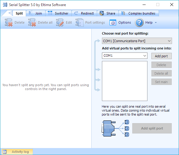 Virtual serial port driver 9.0 by eltima software